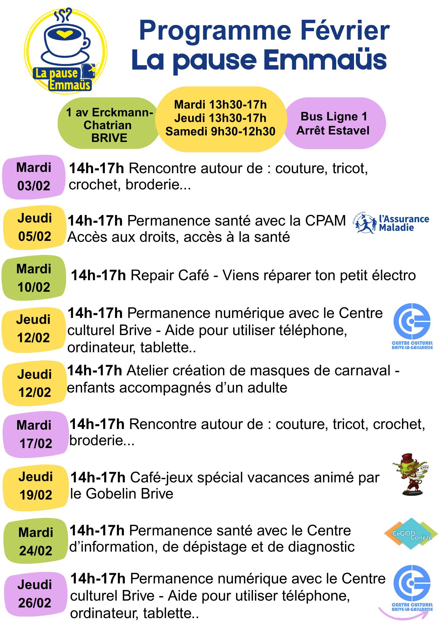 Pause Programme février 2026